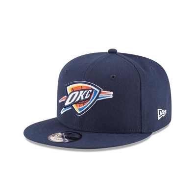 Blue Oklahoma City Thunder Hat - New Era NBA Basic 9FIFTY Snapback Caps USA6814320